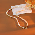 Shijia Pearl Necklace for Women New Hot-Selling Light Luxury Niche Autumn Winter Ni Ni Same Style Mom Style