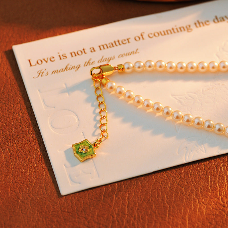 24 Years Natural Baroque Necklace Micro Inlay High-end Taurus Temperament Versatile Pearl Necklace