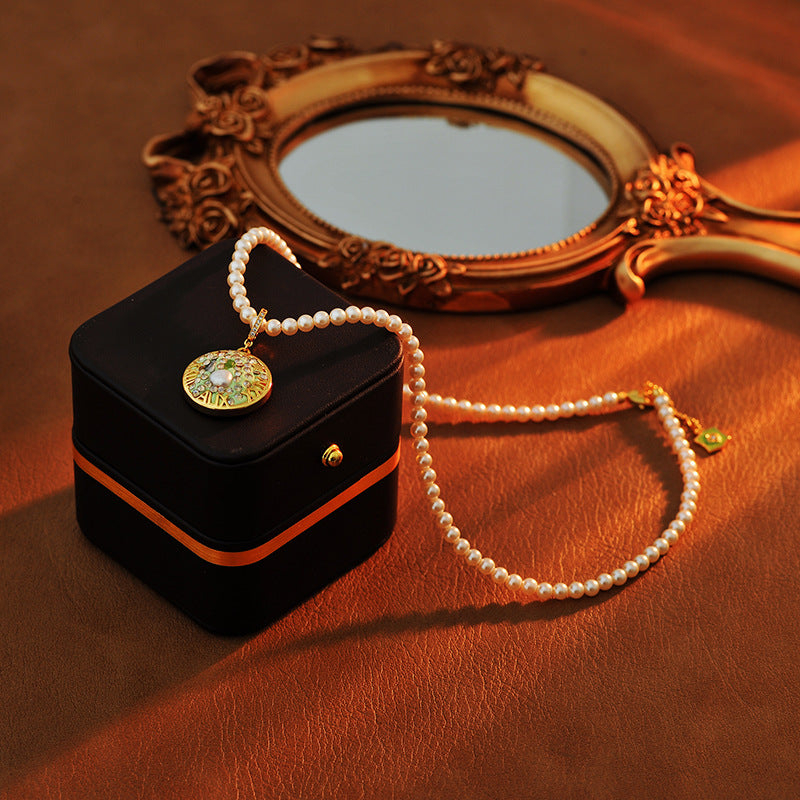 24-Year-Old Vintage Natural Baroque Necklace Micro-Inlaid High-End Virgo Versatile Pearl Necklace