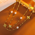Zircon Star Flower Bracelet New Light Luxury Niche Exquisite High-end Bracelet Necklace Accessories
