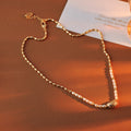 TikTok Hot-Selling High-End Simple Pea Necklace Elegant Versatile Pendant Bead Necklace Jewelry