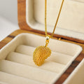 Internet Celebrity New Hot Style Niche Fruit Flesh Durian Pendant Necklace Jewelry for Women Fashion High-end Collarbone Chain