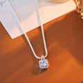 Zircon Small Sugar Cube Pendant Necklace Accessories for Women, High-End Luxury, Niche Style, Simple and Exquisite Collarbone Chain