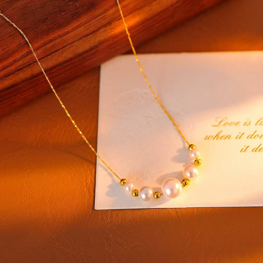 Pearl Necklace High-End Choker 2025 New Hot-Selling Light Luxury Niche Design Collarbone Chain Accessory