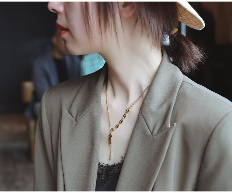 Light Luxury Niche Blind Box Lucky Sign Necklace 2025 New Women's Fortune Brand Collarbone Chain Birthday Gift