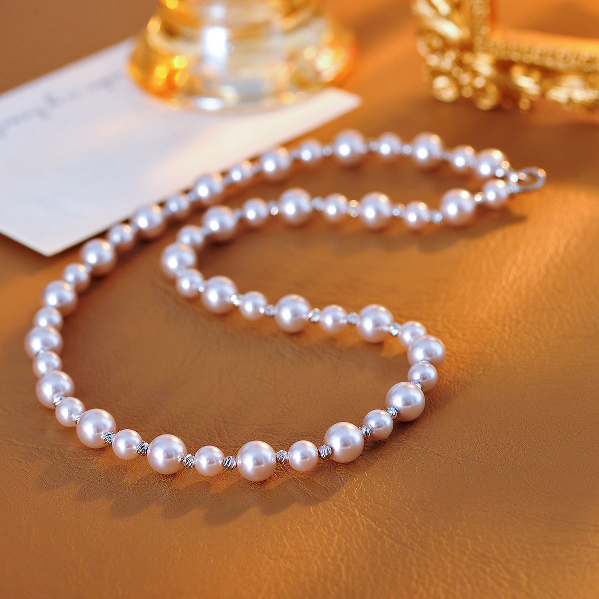 Manta Rose Purple Pink Pearl Fragment Silver Bracelet for Women, Niche Design, High-End Luxury Bracelet, Elegant Socialite Jewelry