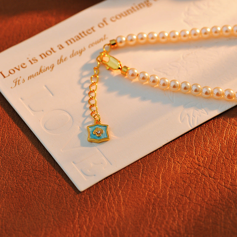 24 Years Natural Baroque Necklace Micro Inlay High-end Gemini Temperament Versatile Pearl Necklace