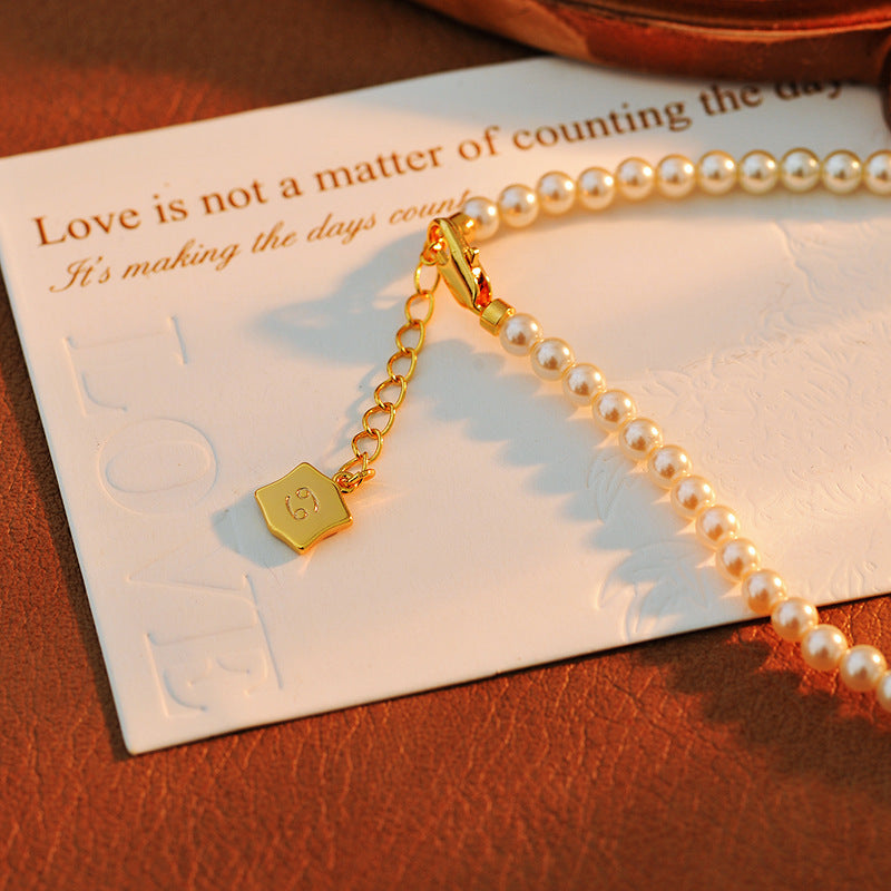 24 Years Natural Baroque Necklace Micro Inlay High-end Cancer Zodiac Temperament Versatile Pearl Necklace