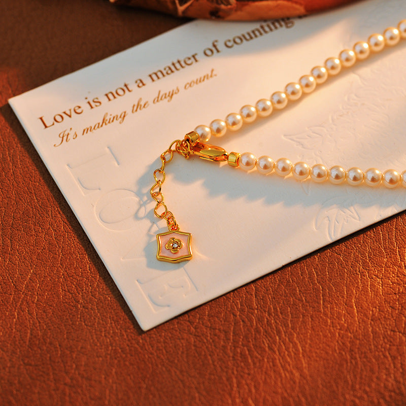 24-Year-Old Vintage Natural Micro-Inlaid High-End Sagittarius Temperament Versatile Baroque Pearl Necklace