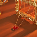 2025 New Heart-shaped Mother-of-Pearl Necklace Simple Luxury Clavicle Chain Elegant High-end Necklace
