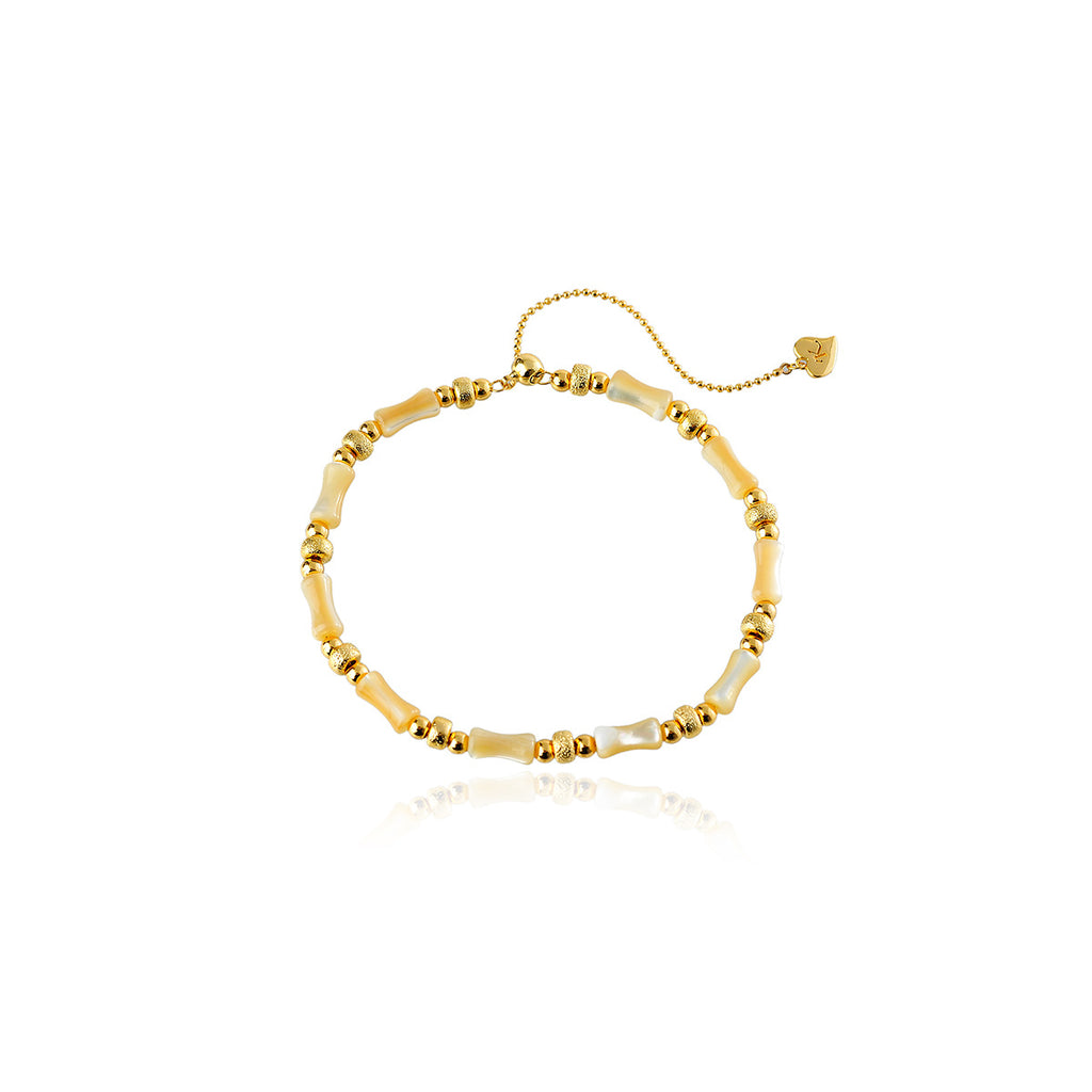 New Trendy Ancient Style One Beizi Bamboo Knot Necklace Bracelet Ear Thread Niche Design New Chinese Style Shell Jewelry