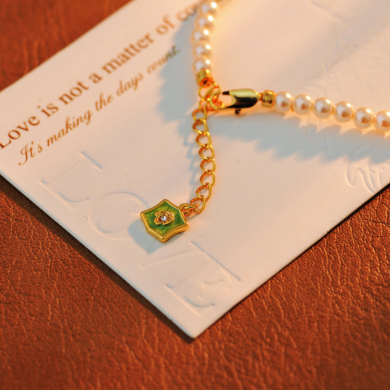 24-Year-Old Vintage Natural Baroque Necklace Micro-Inlaid High-End Virgo Versatile Pearl Necklace