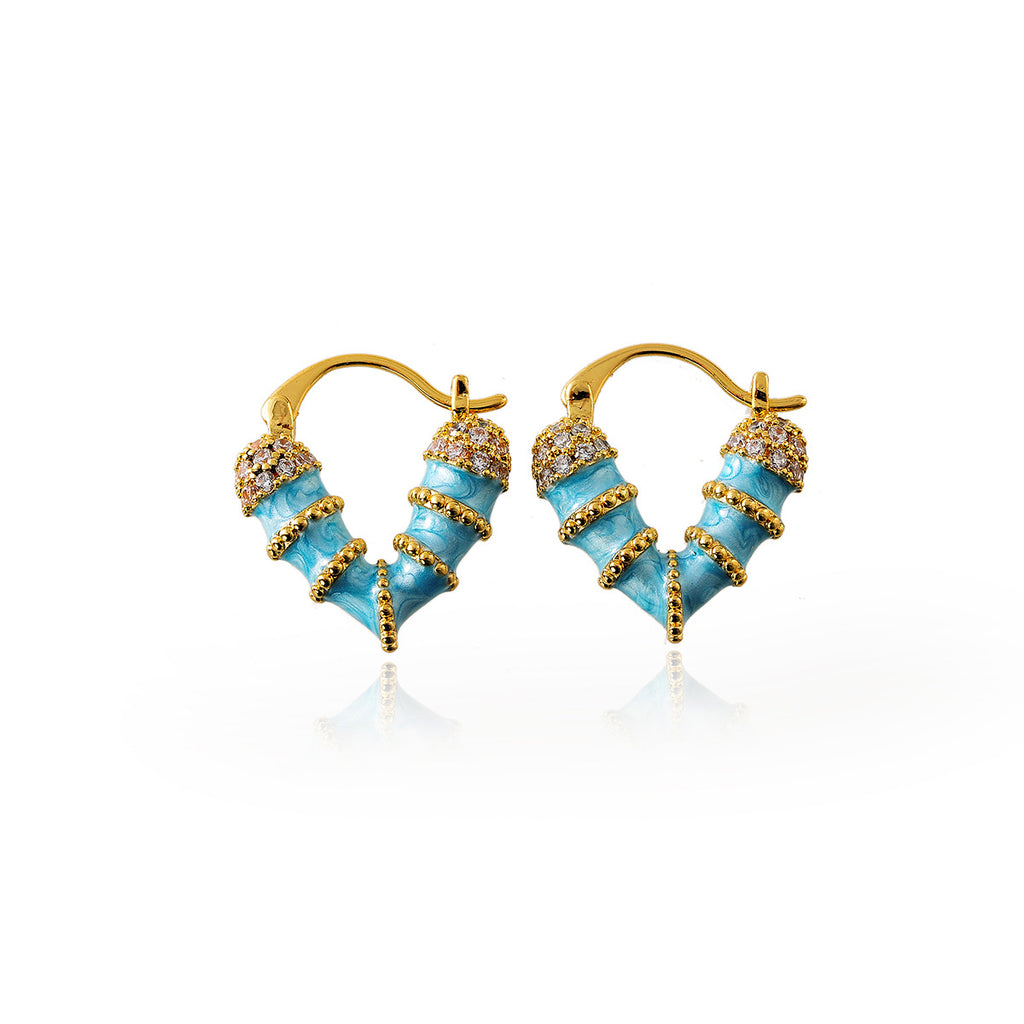 Exquisite Heart-Shaped New Women's Earrings Necklace Elegant Ear Clips Vintage Unique Stunning High-End Earrings