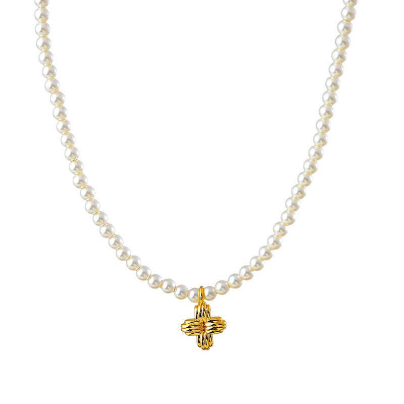 New Year Xiaomi Bead Necklace Elegant Simple Versatile Collarbone Chain Niche High-end Necklace