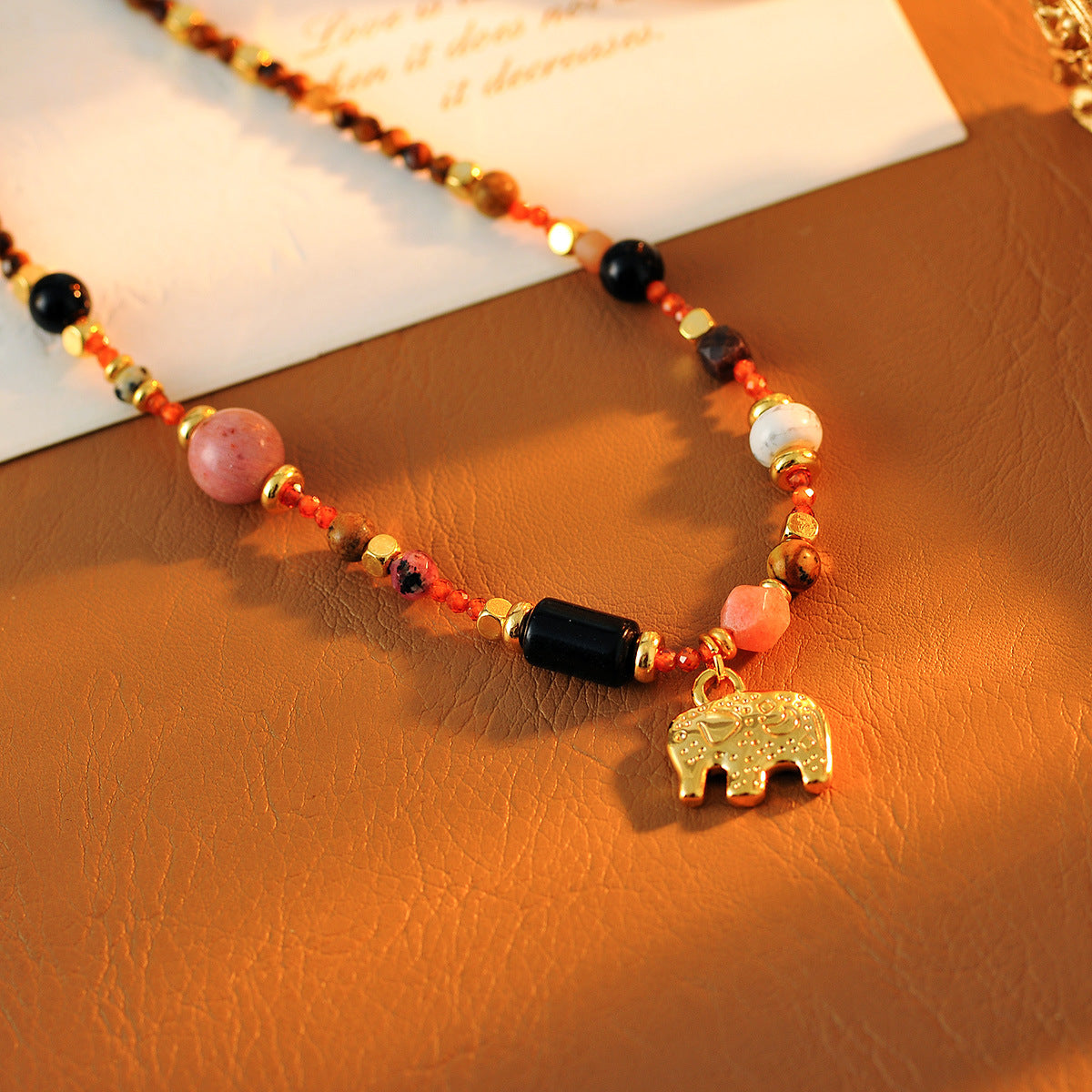 Wu Xin Dong Jie Same Style Necklace Neverland Little Elephant Melad Collarbone Chain Niche High-end Layered Wear