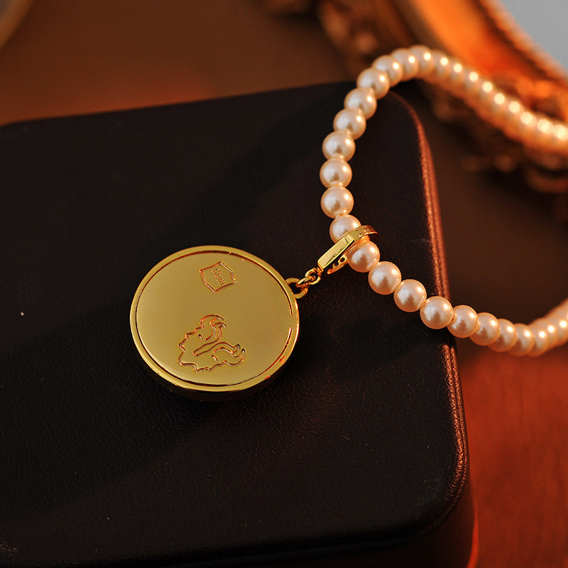 24 Years Natural Baroque Necklace Micro Inlay High-end Gemini Temperament Versatile Pearl Necklace