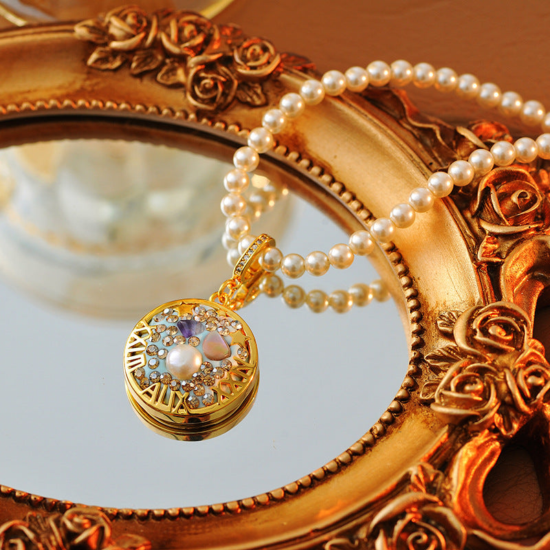 24 Years Natural Baroque Necklace Micro Inlay High-end Aquarius Temperament Versatile Pearl Necklace