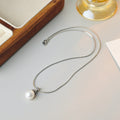 New Year's Pearl Necklace for Women, Shijia Pumpkin Cover, Perfectly Round, Light Luxury, High-End Feel, Versatile and Exquisite Collarbone Chain