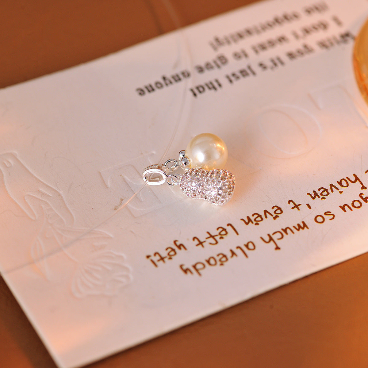 Peanut Fish Line Necklace Little Red Book Same Style Niche Light Luxury High-end Necklace Collarbone Chain