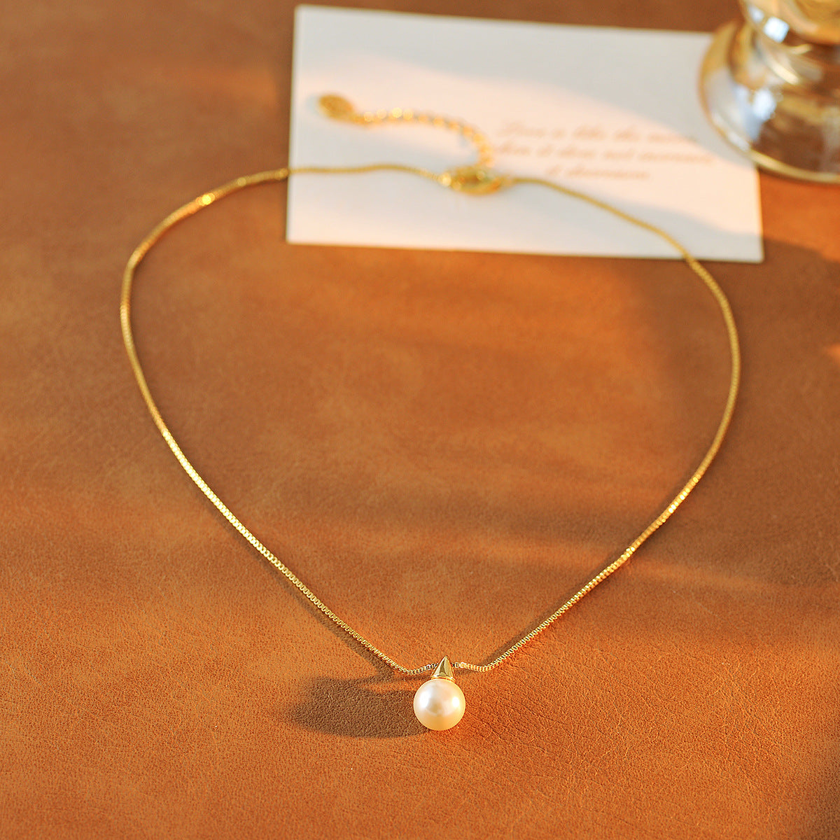 Pearl Necklace Xiaohongshu Same Style Pearl Pendant Collarbone Chain New Design High-end Accessories Jewelry