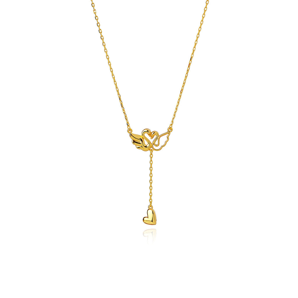 Swan Necklace Original Auspicious Ruyi Flying Swan Necklace Tassel Star Collarbone Chain Necklace