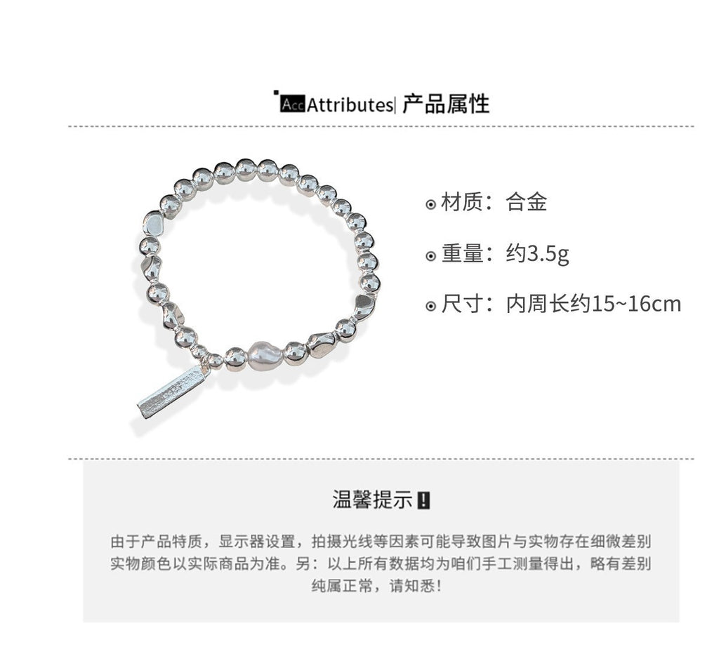 European and American Fashion Green Gemstone Double Layer Bracelet for Women, High-End Summer Niche Personality Versatile Bracelet