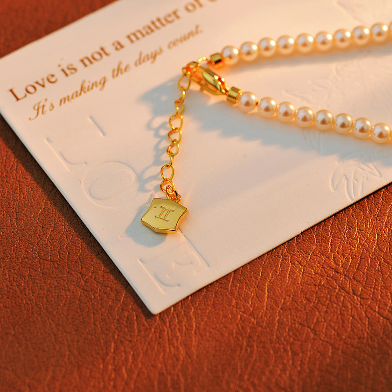 24 Years Natural Baroque Necklace Micro Inlay High-end Gemini Temperament Versatile Pearl Necklace