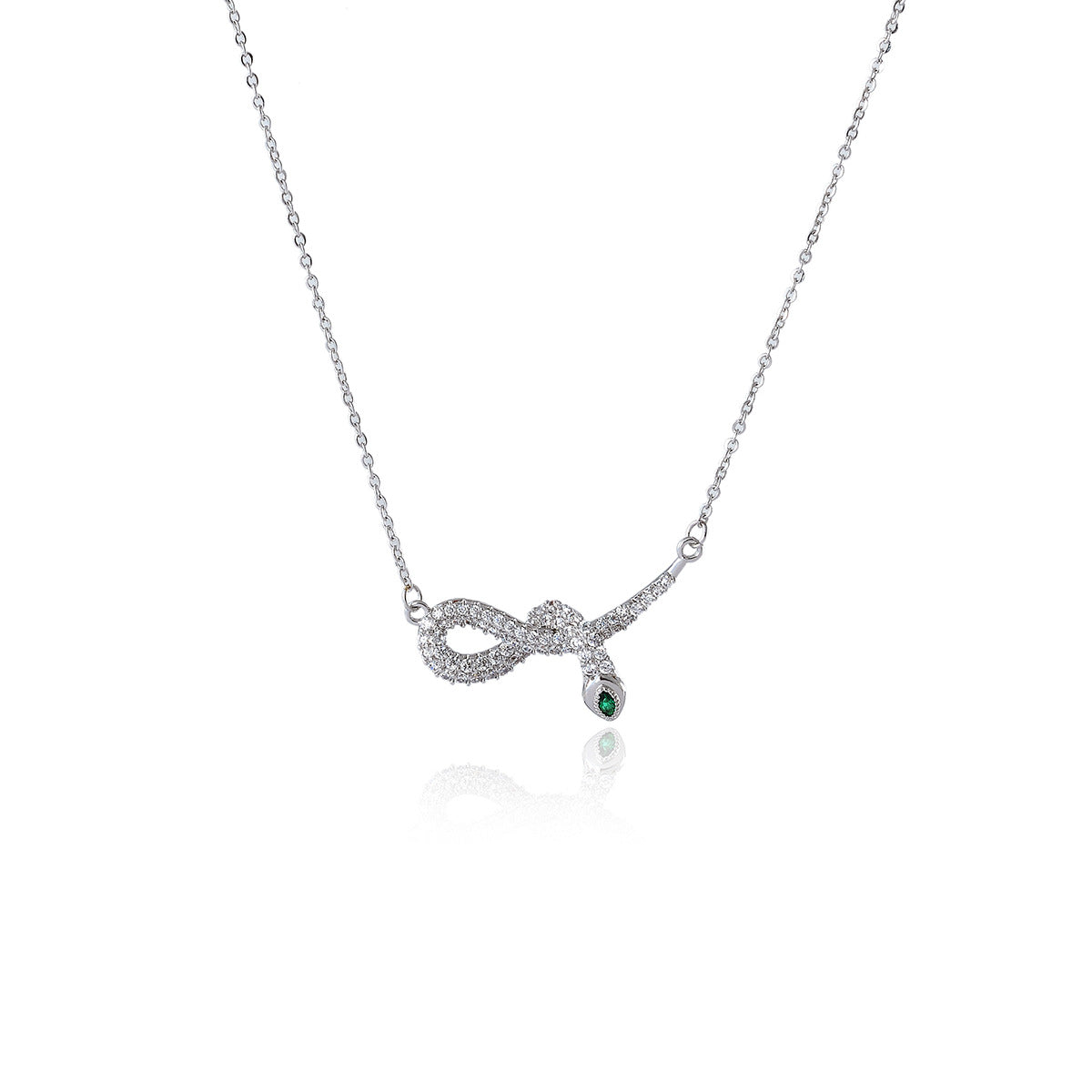 New Hot-Selling Diamond-Studded Necklace Versatile Zodiac Snake Simple Collarbone Chain Niche Ins Style Jewelry