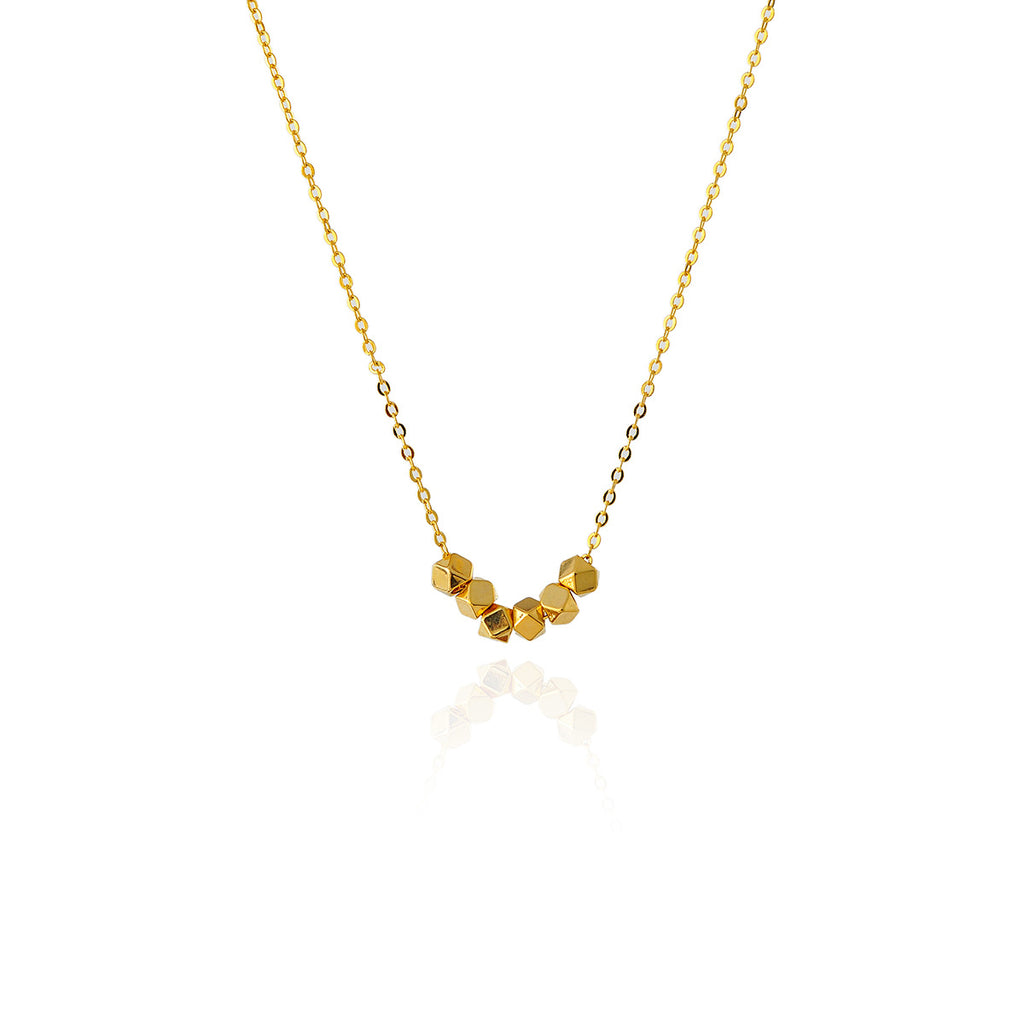 Bafanglaicai Broken Silver Sugar Cube Necklace Light Luxury Niche High-end Clavicle Chain 2025 New Model