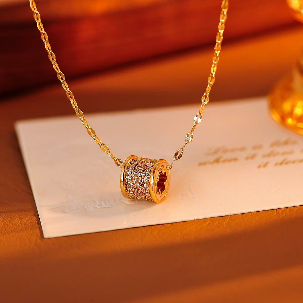 Four-leaf Clover Small Waist Necklace 2025 New Luxury High-end Versatile Design Necklace