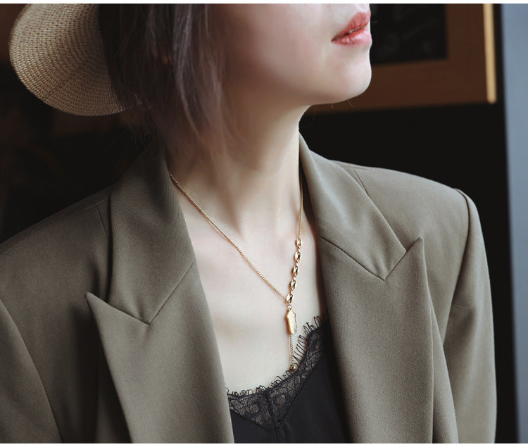 Light Luxury Niche Blind Box Lucky Sign Necklace 2025 New Women's Fortune Brand Collarbone Chain Birthday Gift