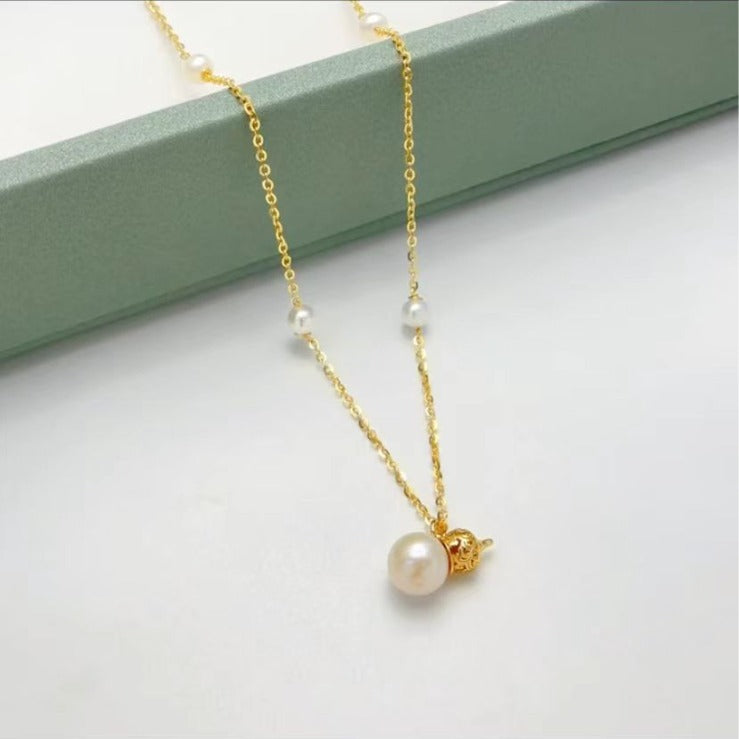 Fashion European and American Cross-Border TikTok Hot-Selling Small Gourd Necklace Exquisite Niche High-End Fashion Versatile