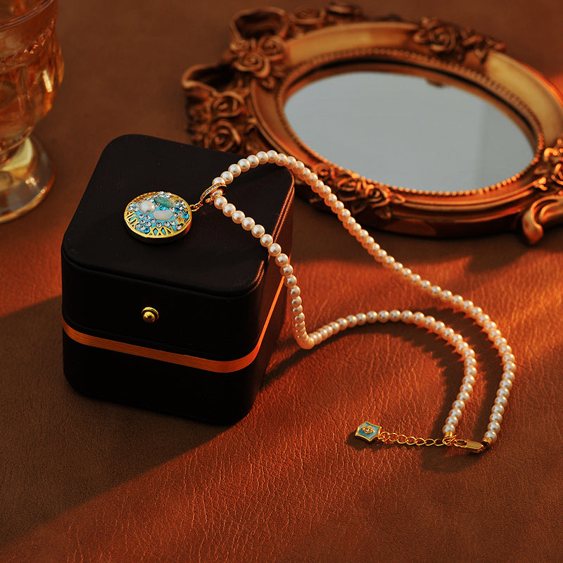 24 Years Natural Baroque Necklace Micro Inlay High-end Capricorn Temperament Versatile Pearl Necklace