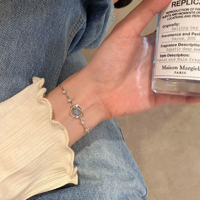 Hot-Selling Creative Geng Geng Galaxy Bracelet for Women, Light Luxury Jewelry with a High-End Feel, Summer Temperament, Niche Versatile Bracelet