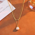 European and American Cross-Border Vintage 18K Gold-Plated Baroque Irregular Pearl Pendant Necklace
