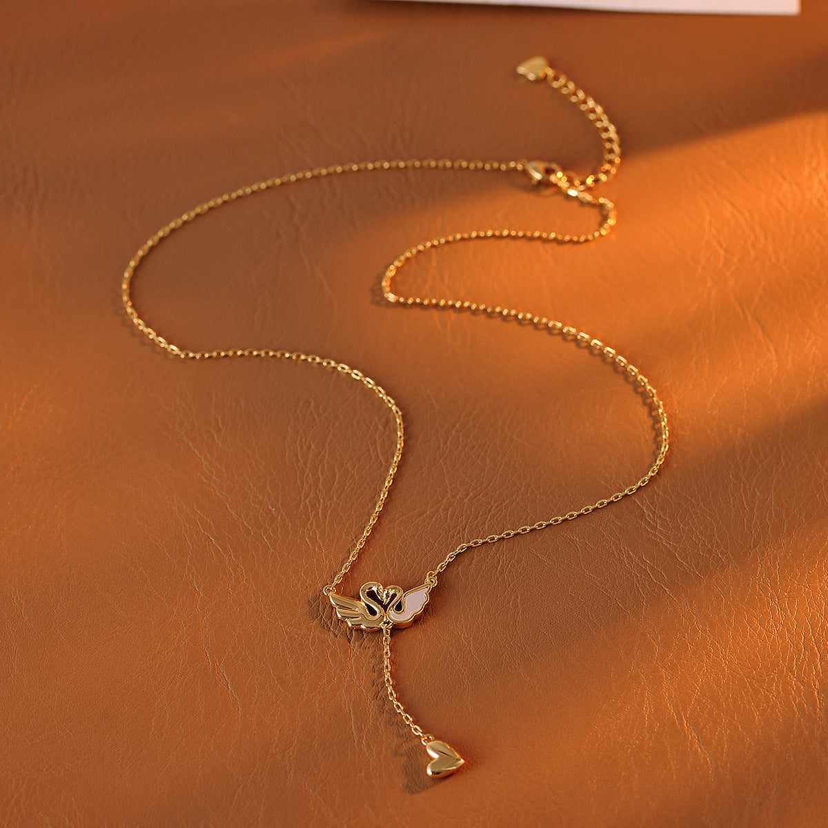 Swan Necklace Original Auspicious Ruyi Flying Swan Necklace Tassel Star Collarbone Chain Necklace