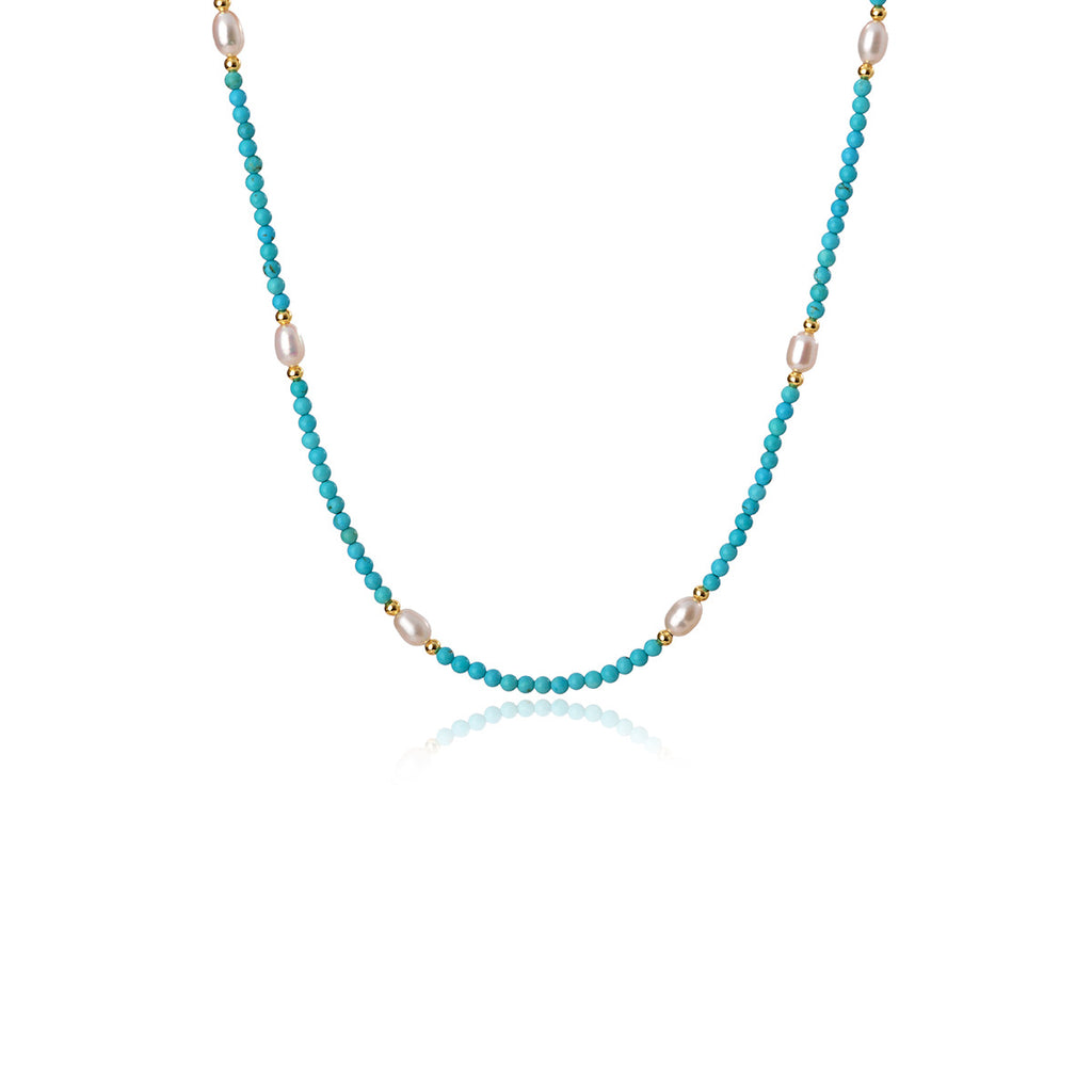 Vintage Green Beaded Freshwater Pearl Necklace New Hot-Selling Collarbone Chain Light Luxury Niche Design Choker