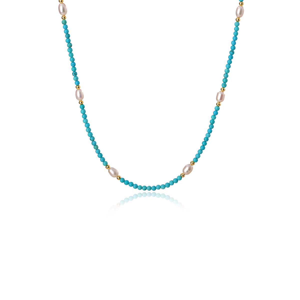 Vintage Green Beaded Freshwater Pearl Necklace New Hot-Selling Collarbone Chain Light Luxury Niche Design Choker