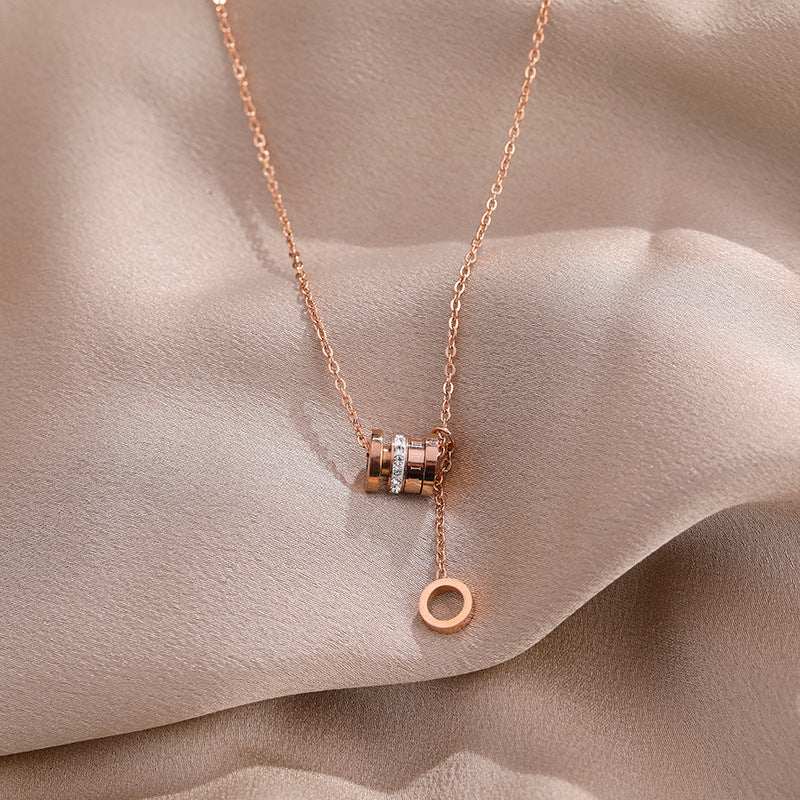 Titanium Steel Non-Fading Small Waist Light Luxury Necklace for Women 2025 New Hot-Selling Niche Design Accessory Decorative Collarbone Chain