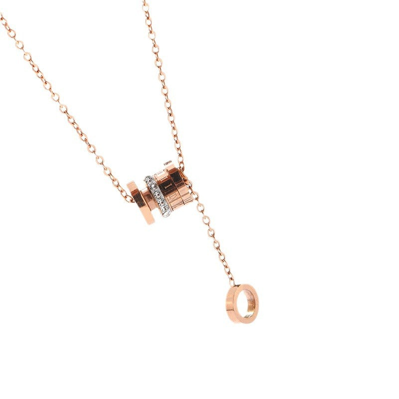 Titanium Steel Non-Fading Small Waist Light Luxury Necklace for Women 2025 New Hot-Selling Niche Design Accessory Decorative Collarbone Chain