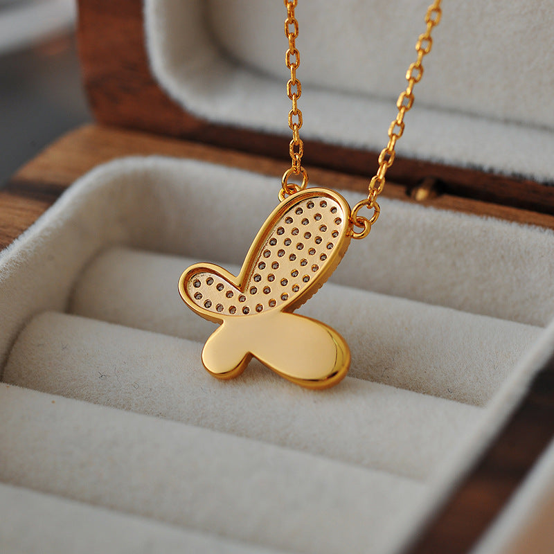 European and American Fashion Butterfly Necklace High-end Fashion Versatile New Butterfly Necklace