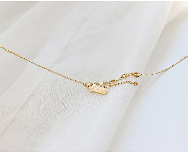 Light Luxury Niche Blind Box Lucky Sign Necklace 2025 New Women's Fortune Brand Collarbone Chain Birthday Gift