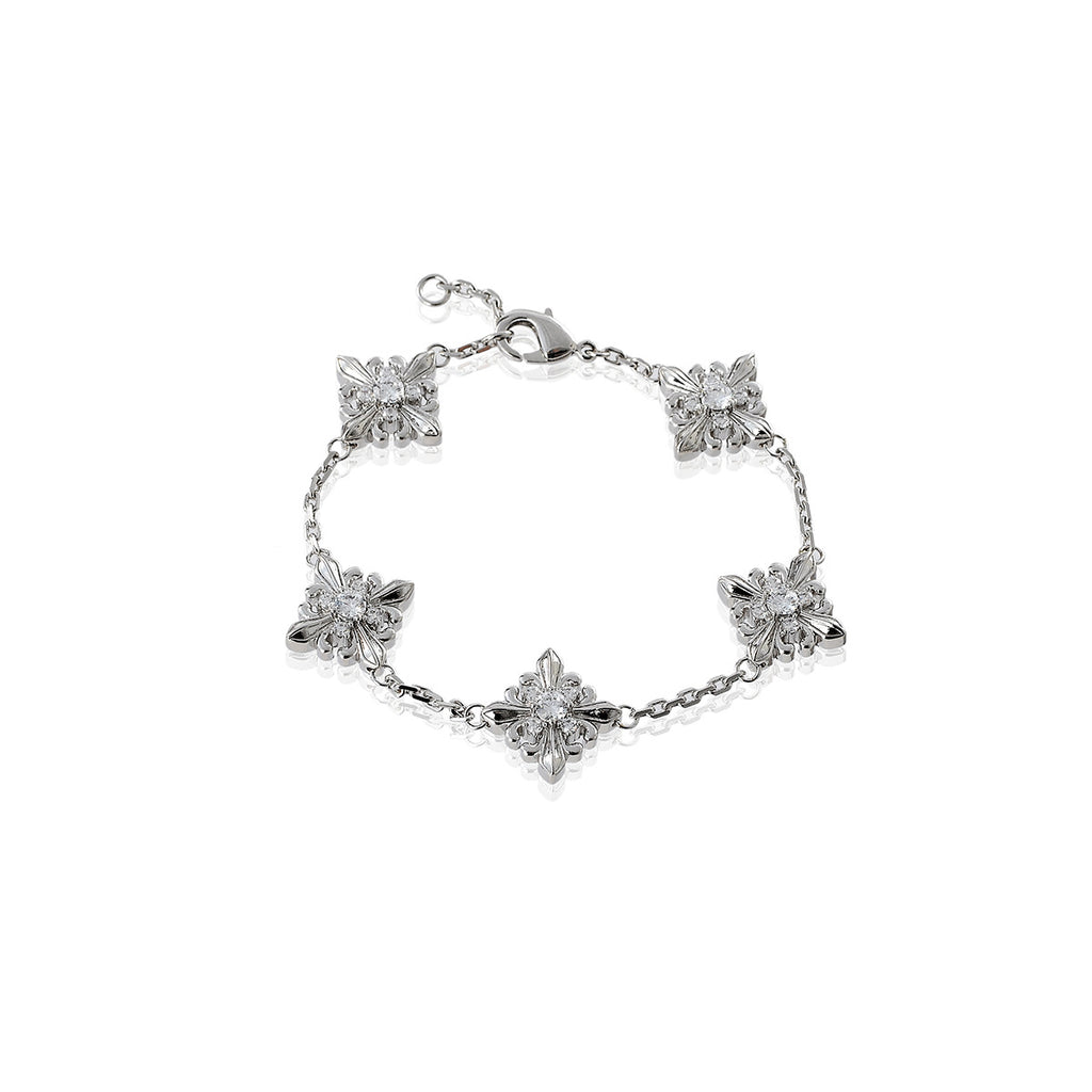Zircon Star Flower Bracelet New Light Luxury Niche Exquisite High-end Bracelet Necklace Accessories