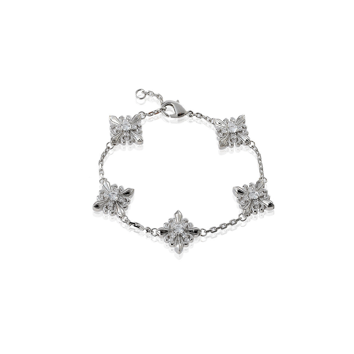 Zircon Star Flower Bracelet New Light Luxury Niche Exquisite High-end Bracelet Necklace Accessories
