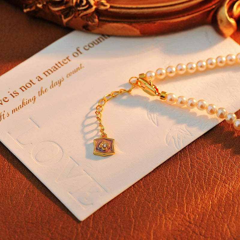 24 Years Natural Baroque Necklace Micro Inlay High-end Feeling Aries Temperament Versatile Pearl Necklace