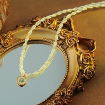 Stackable Pearl Necklace Non-Fading Women Versatile High-End Feel Accessories Beaded New Chinese Style Collarbone Choker