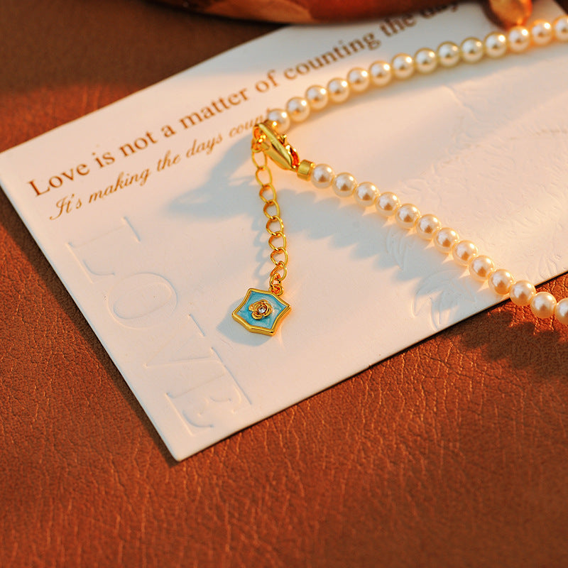 24 Years Natural Baroque Necklace Micro Inlay High-end Cancer Zodiac Temperament Versatile Pearl Necklace