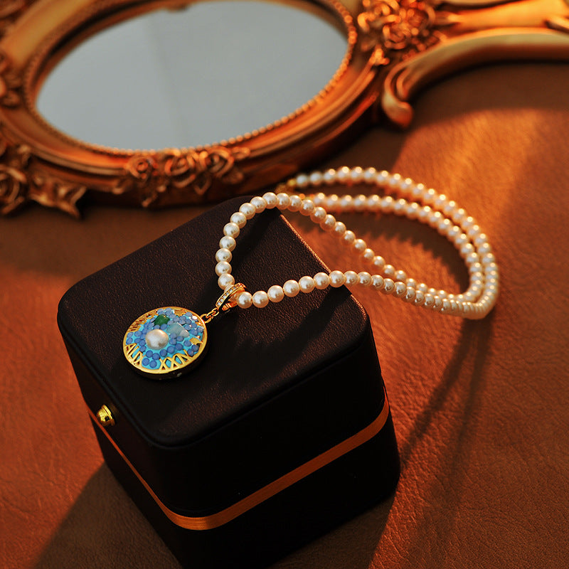 24 Years Natural Baroque Necklace Micro Inlay High-end Feel Pisces Temperament Versatile Pearl Necklace