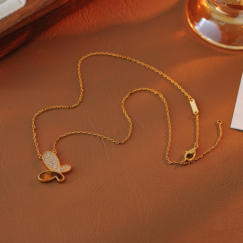 European and American Fashion Butterfly Necklace High-end Fashion Versatile New Butterfly Necklace