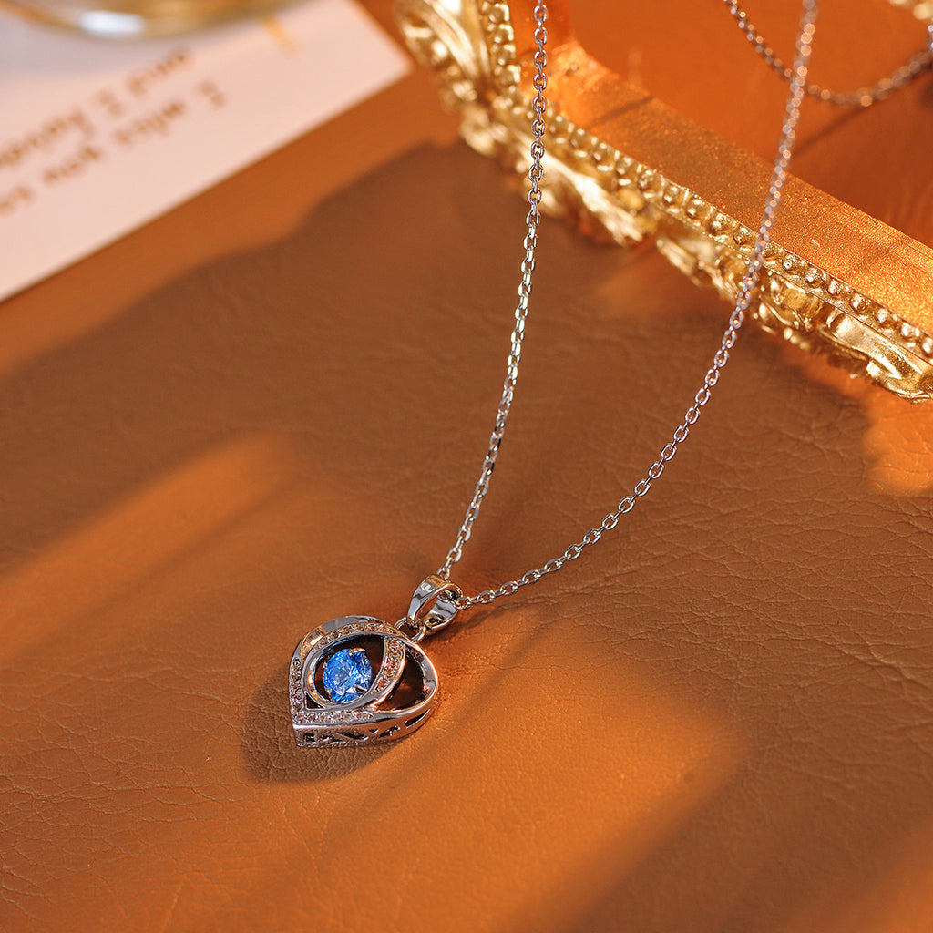 Beating Heart Necklace Light Luxury High-end Jewelry Internet Celebrity Hot-selling Beating Heart Collarbone Chain